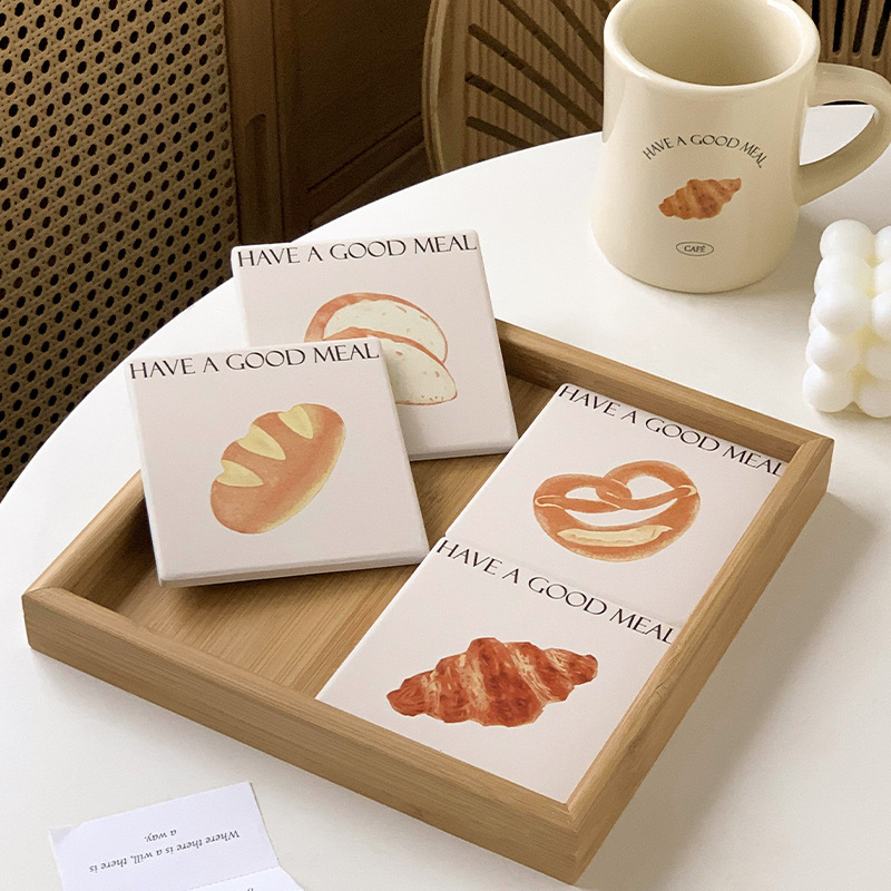 《1158》可愛麵包杯墊