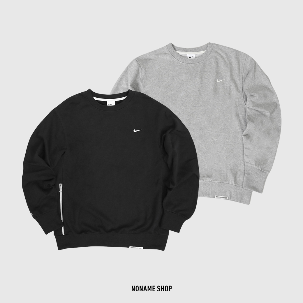 NIKE STANDARD CREW 刺繡 小勾 拉鍊口袋 大學T 兩色 (男款)
