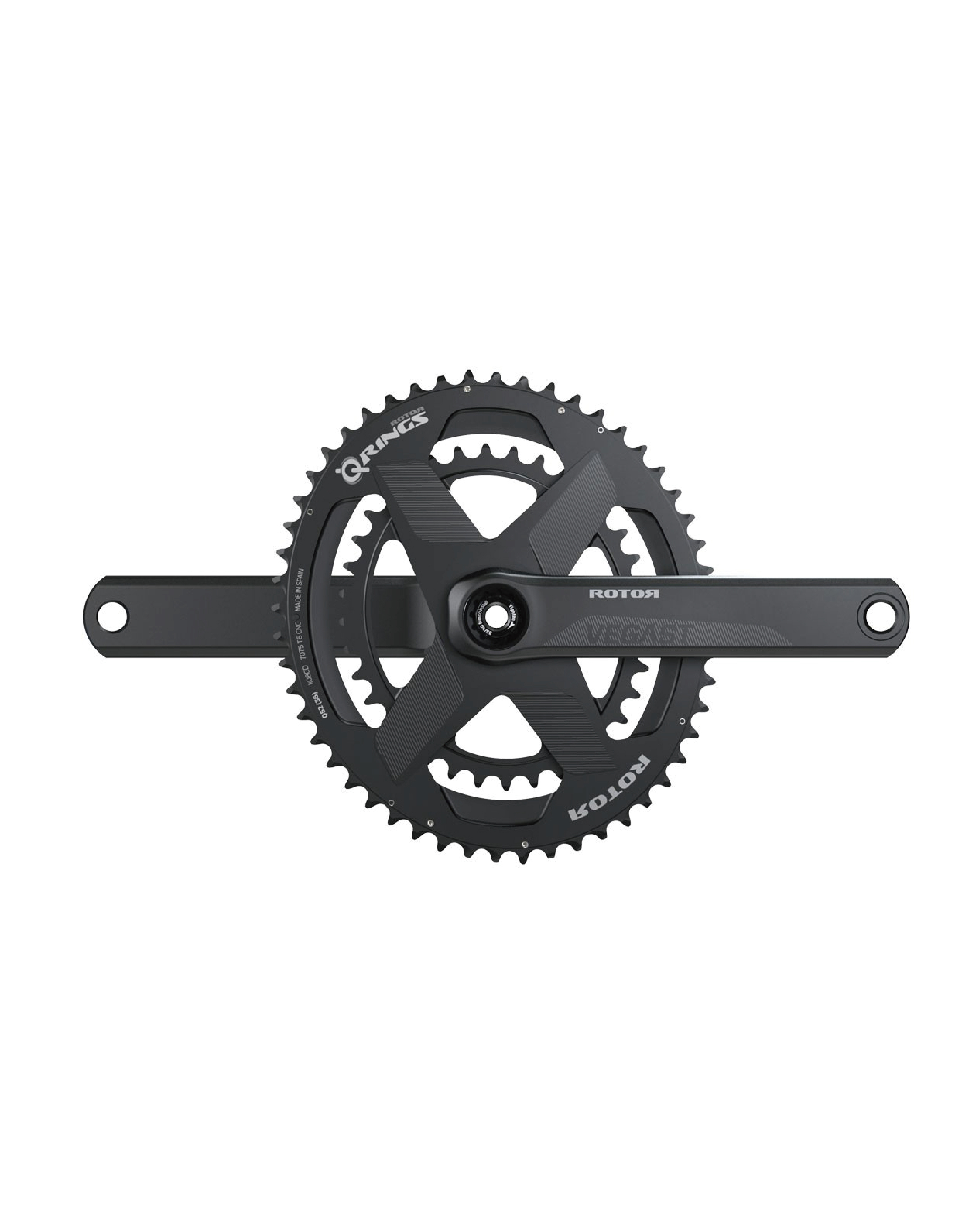 【ROTOR】VEGAST® 24 Cranks 直鎖式公路車曲柄 (不含齒片、齒爪、中軸)