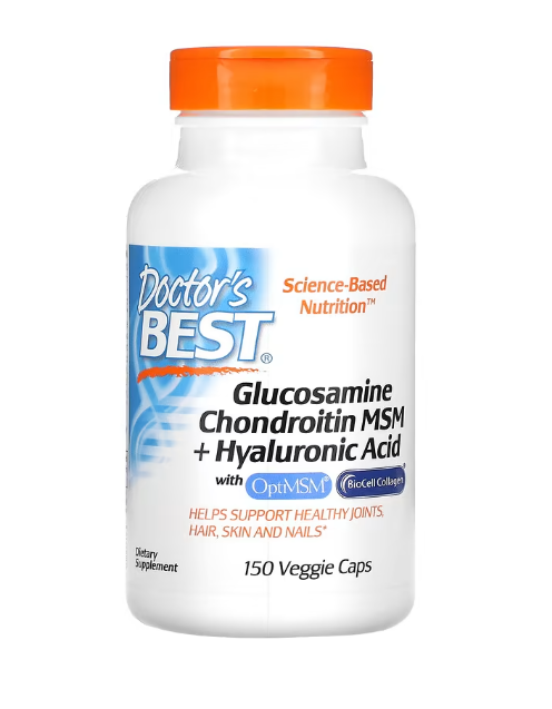 [現貨] Doctor's Best 葡萄糖胺+軟骨素+玻尿酸 150粒 Glucosamine Chondroitin MSM