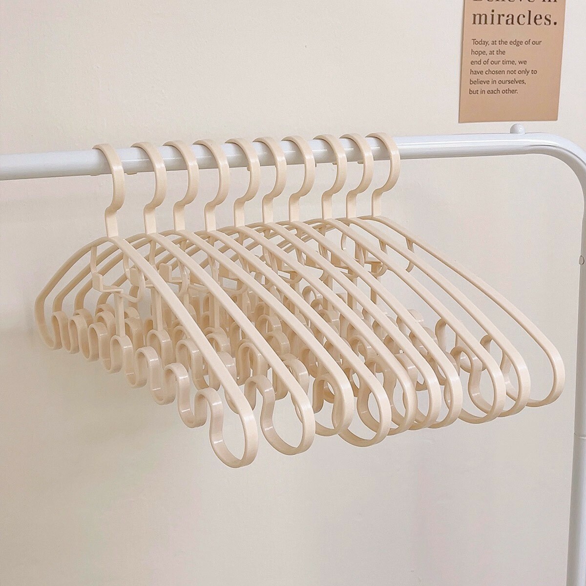 《1176》波浪衣架學生宿舍收納神器