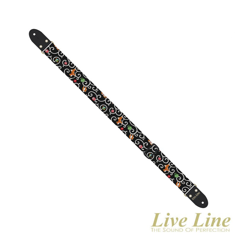 Live Line 柴犬 樣式 吉他 背帶 日本製造 LS2000KD