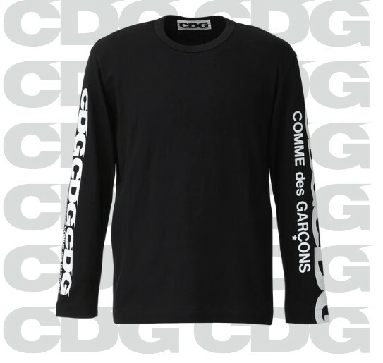 Comme des Garçons CDG 雙袖字體Logo 長袖