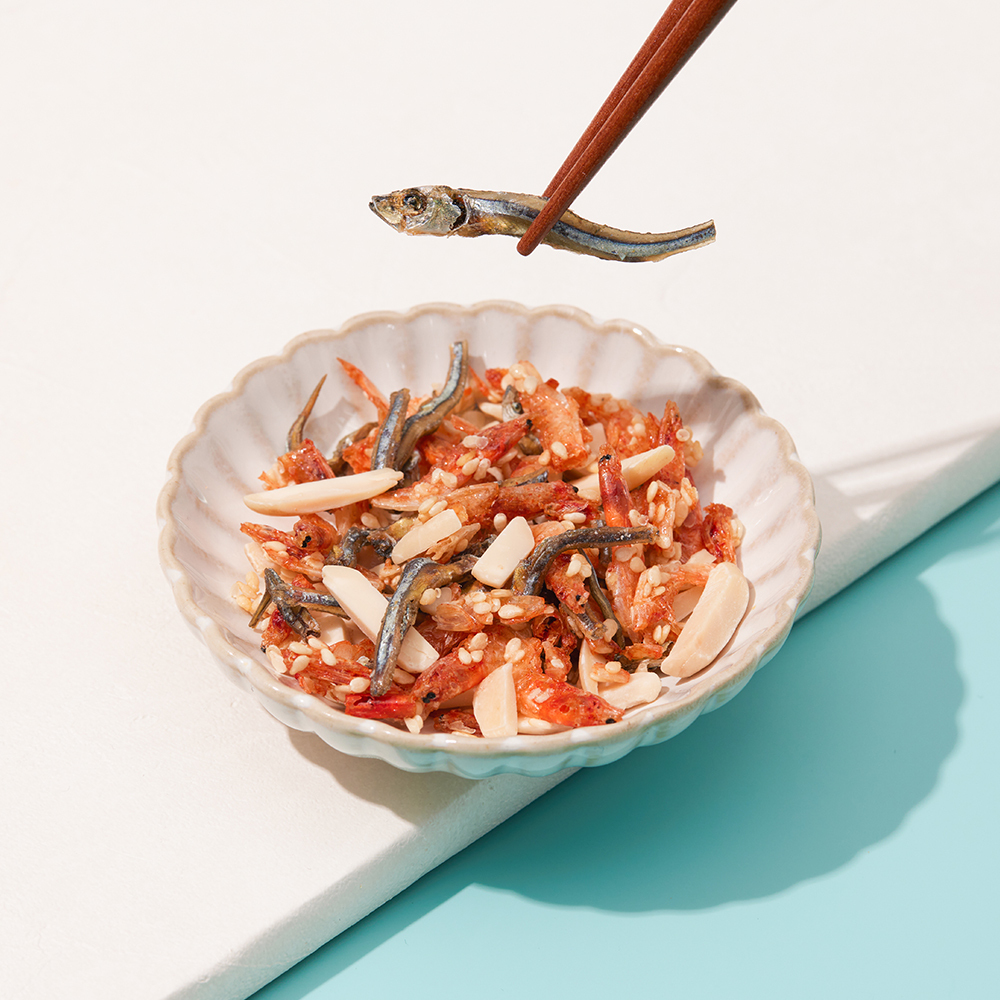 杏仁魚干櫻花蝦80g