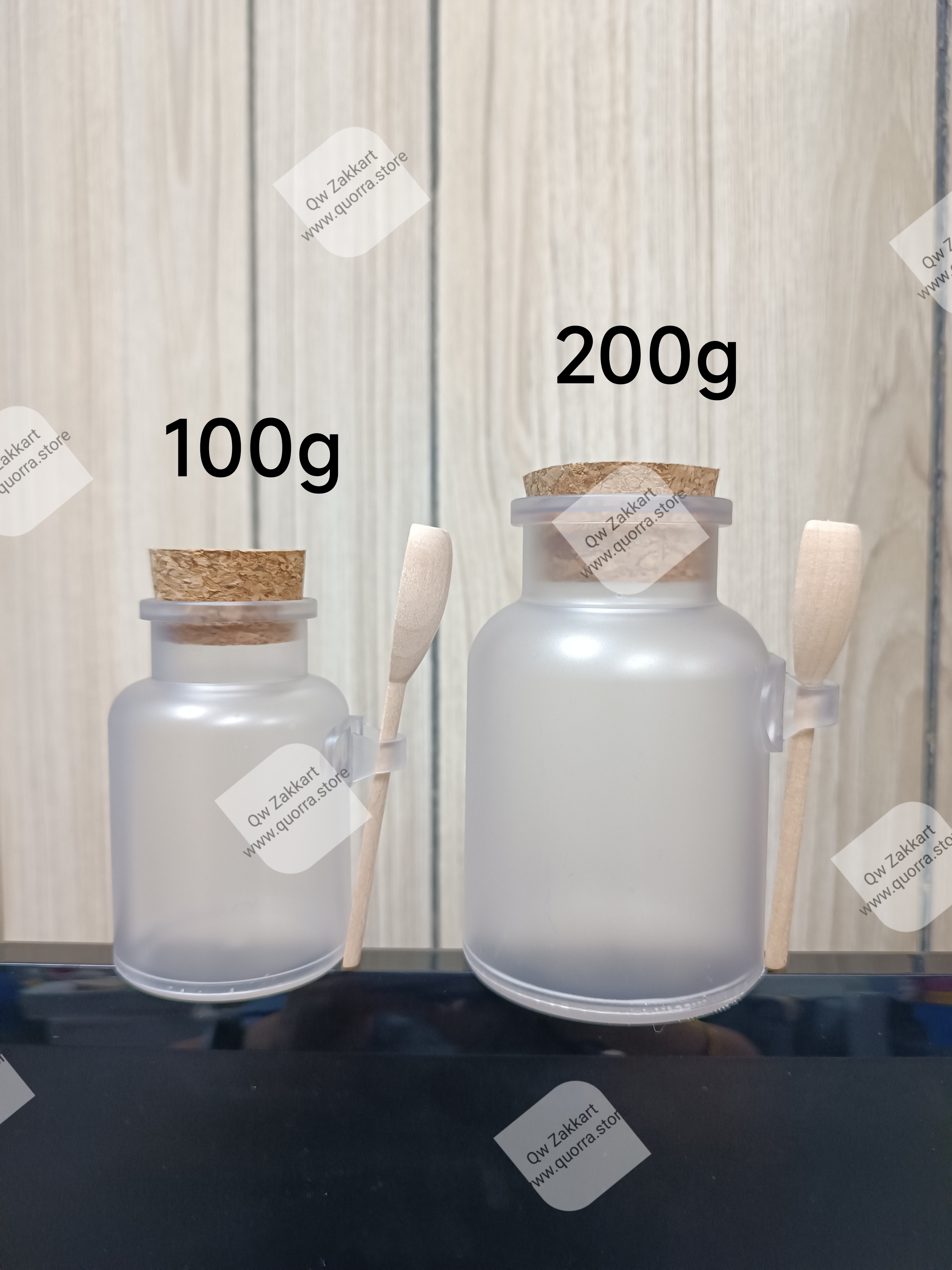 ABS圓型磨砂浴鹽瓶 100g / 200g