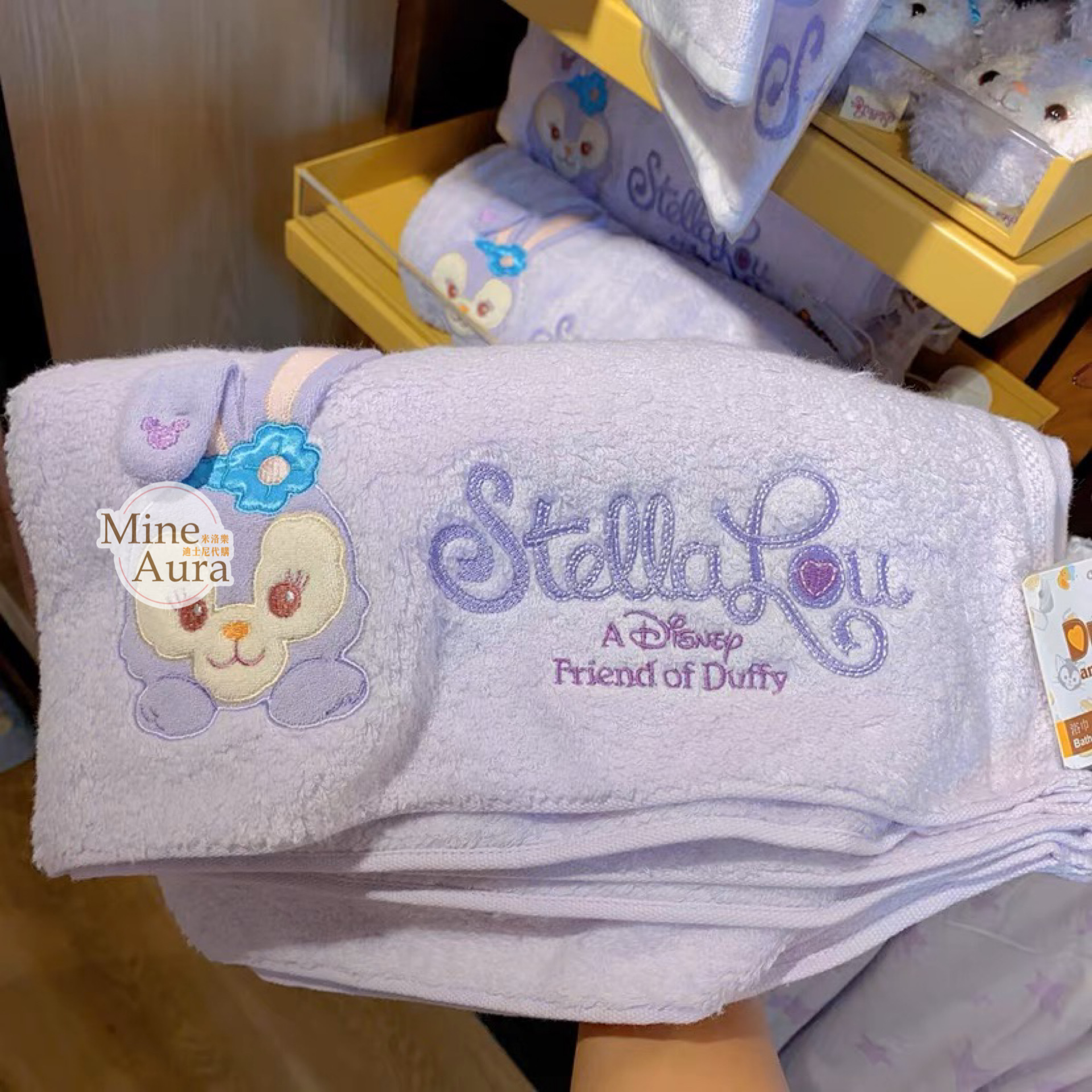 史黛拉露 星黛露 StellaLou 刺繡圖案毛巾 浴巾  -上海迪士尼樂園