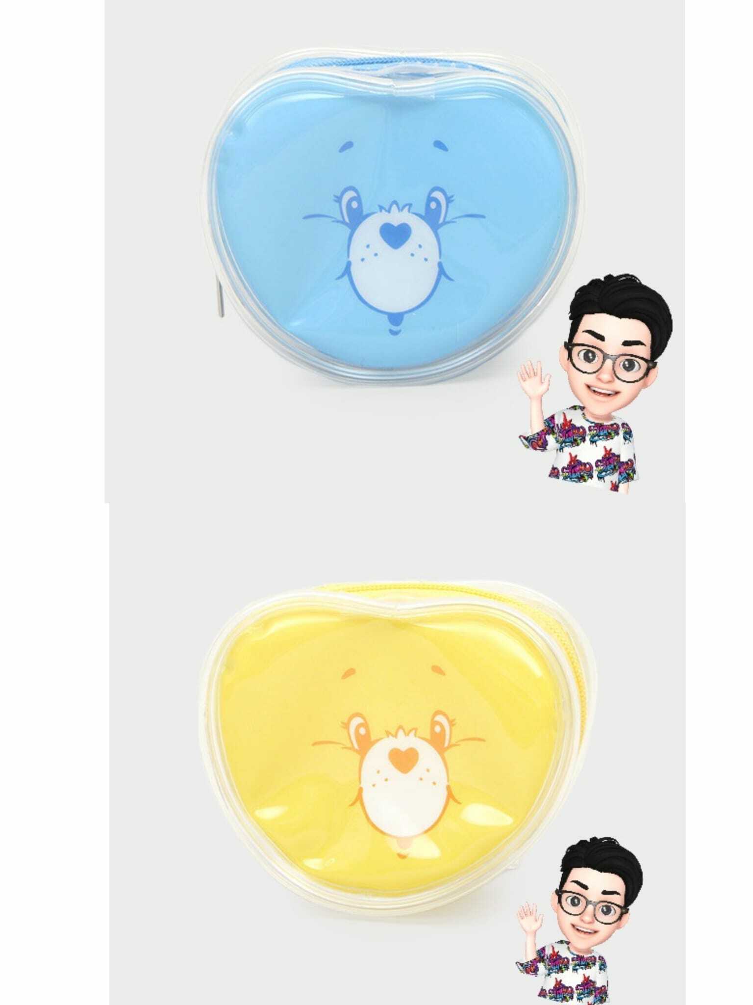現貨韓國 CARE BEARS 心形透明COINS BAG (BC772)