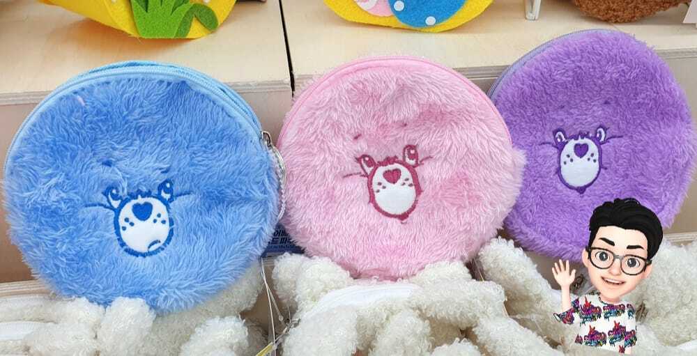 現貨韓國 CARE BEARS 圖形毛毛收納袋 (BC774)