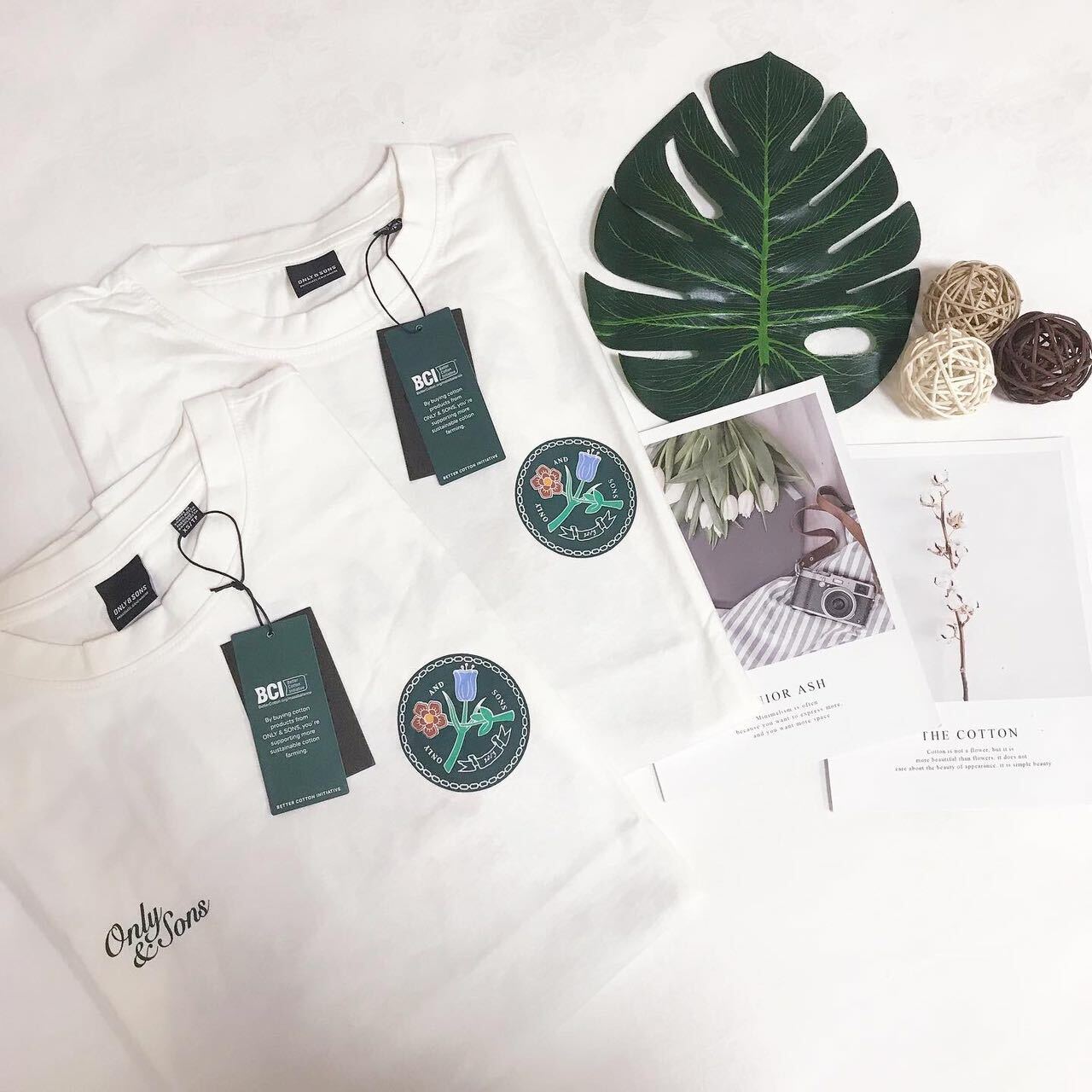 ONLY & SONS FLORAL BACK PRINT TEE