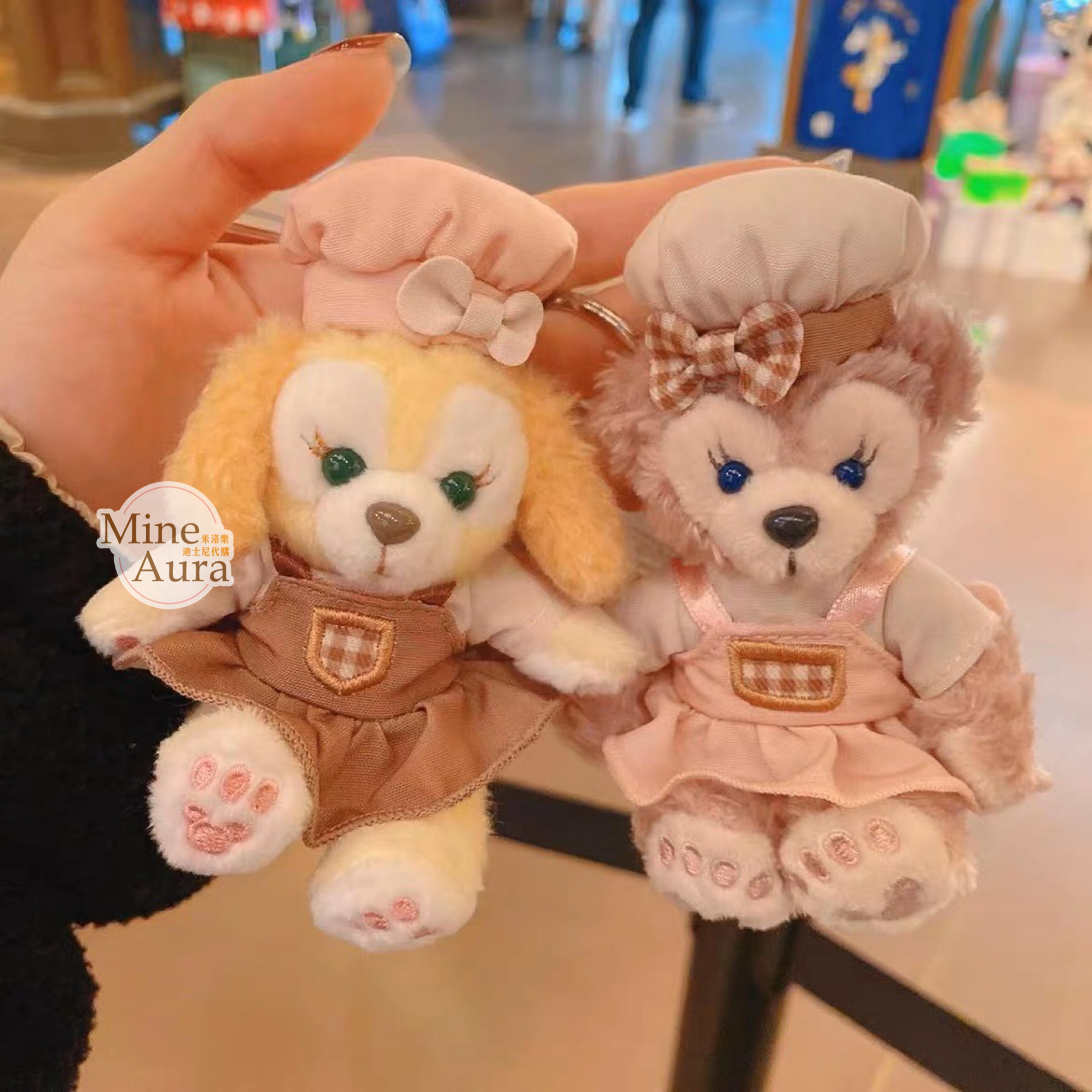 雪莉玫 ShellieMay 廚師裝造型 坐姿吊飾 -上海迪士尼樂園