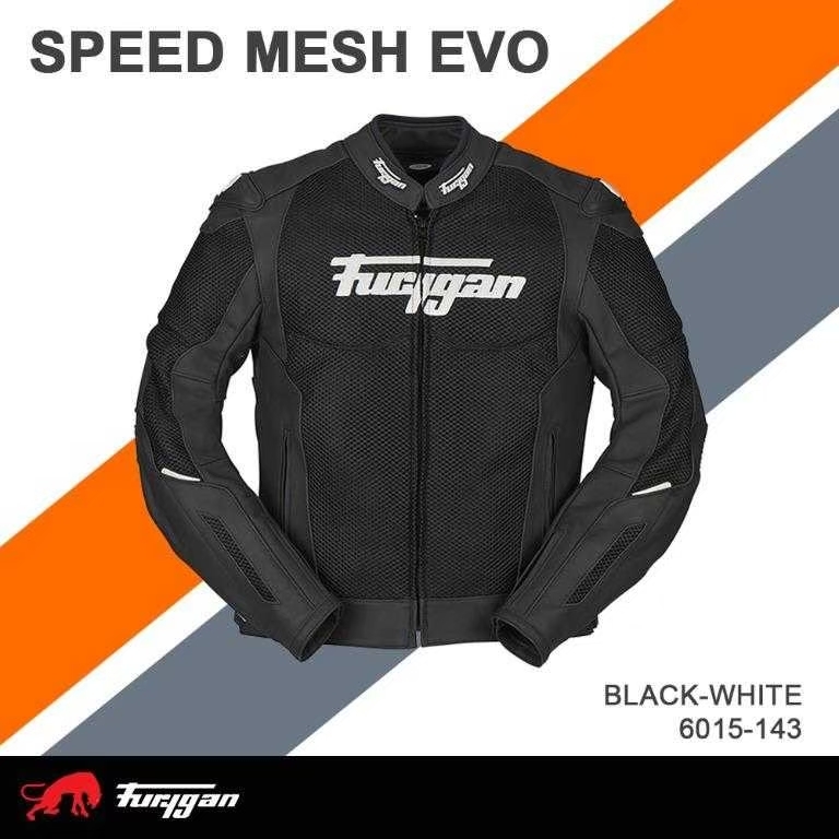 FURYGAN SPEED MESH EVO BLACK/WHITE 黑白 防摔衣 皮革 運動 夏季