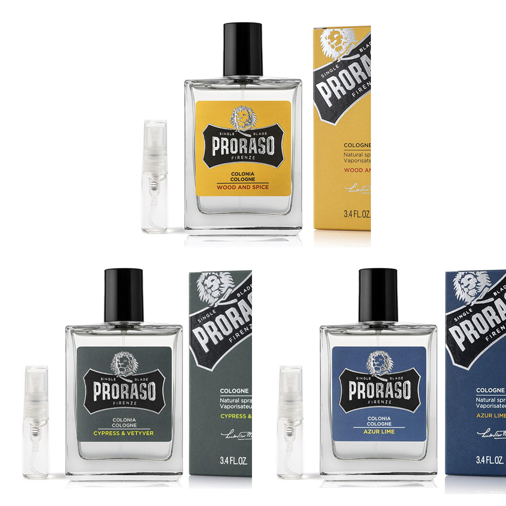義大利 Proraso - 男士古龍香水 3入組（迷你香水 / 隨身小香水 / 試香）