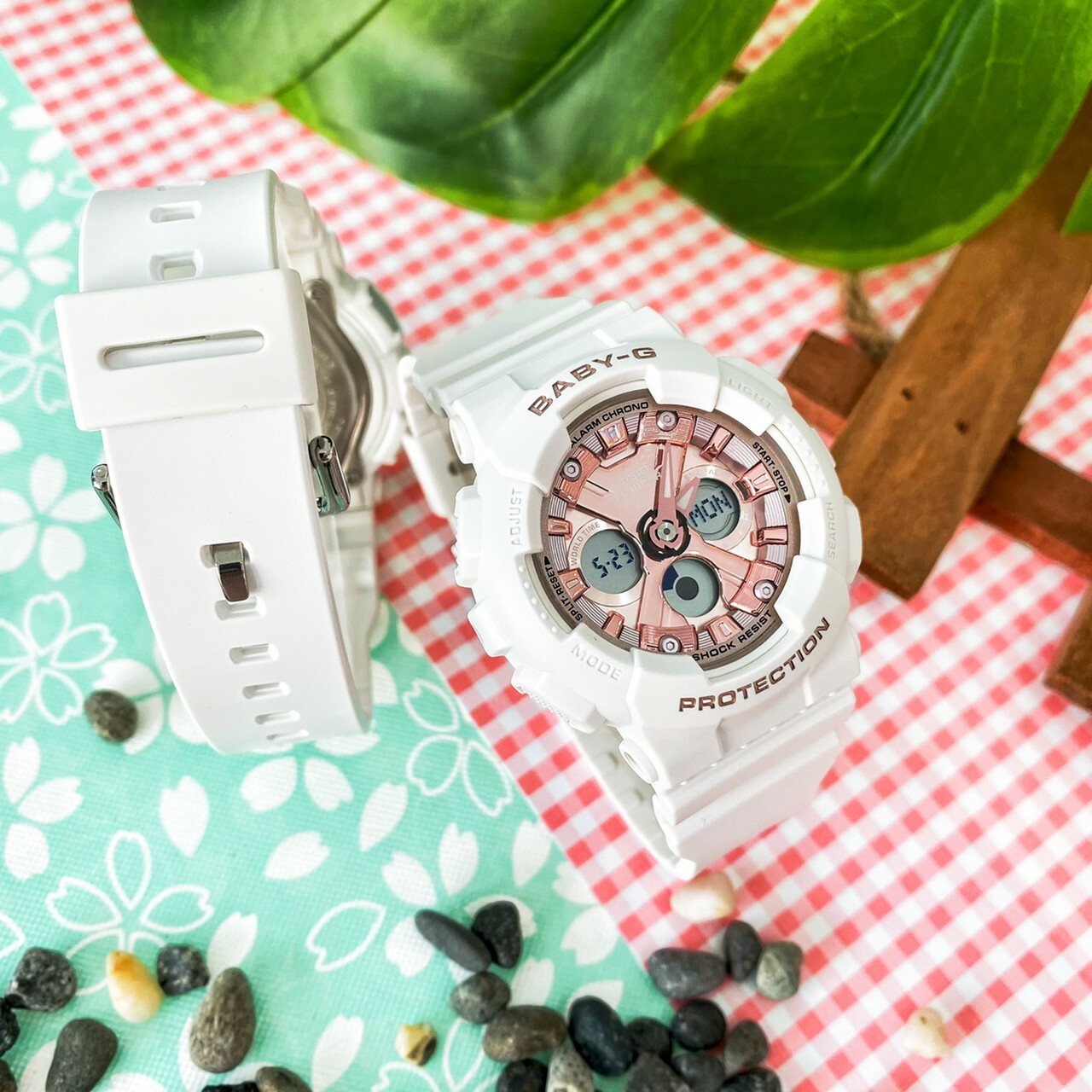 【Baby-G】卡西歐 酷炫金屬街頭風格運動錶 BA-130-7A1(粉)/BA-130-7A2 (藍) 現代鐘錶