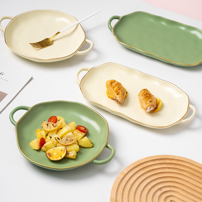 《1182》雙耳陶瓷高顏質餐具