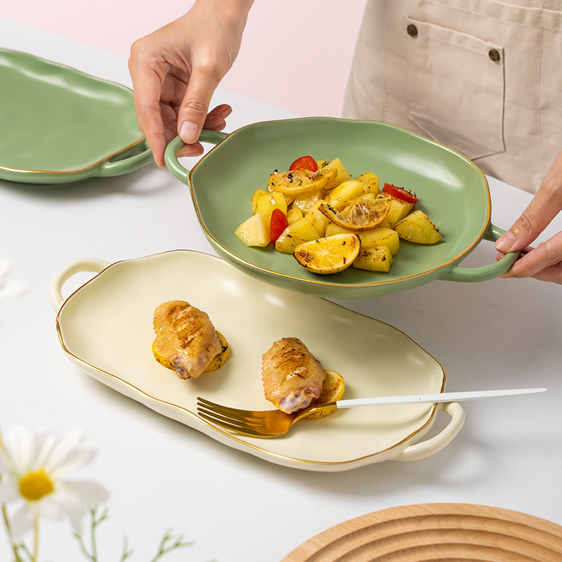 《1182》雙耳陶瓷高顏質餐具