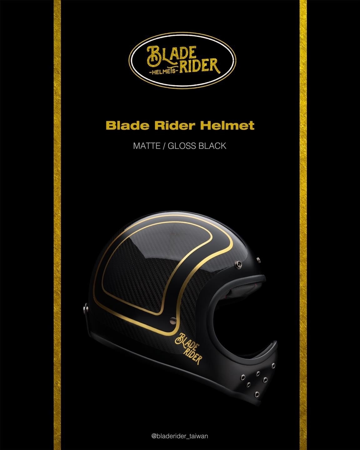 BLADE RIDER BLACK SERIES 消光黑 山車 碳纖維 雙D扣