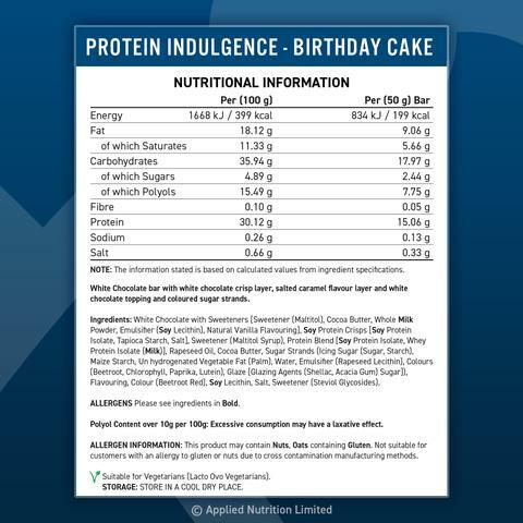 Applied Nutrition - Indulgence Protein Bar