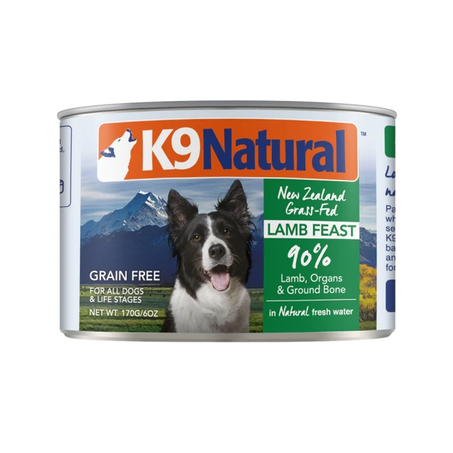 K9 Natural  鮮燉生肉主食狗罐 - 【無穀羊肉】170g