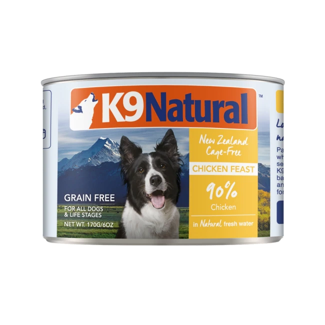 K9 Natural  鮮燉生肉主食狗罐 - 【無穀雞肉】170g