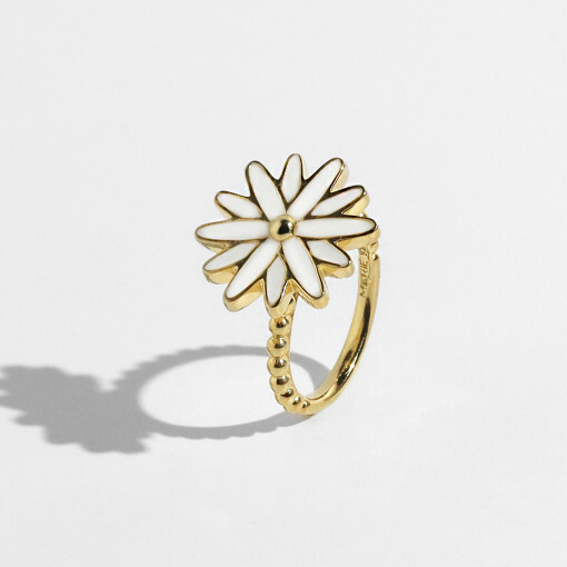 WACKY MARIE MARIE FLOWER RING GOLD (white)