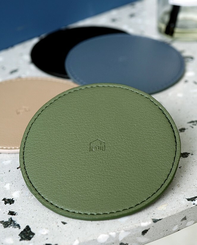 《1190》高質感皮革杯墊