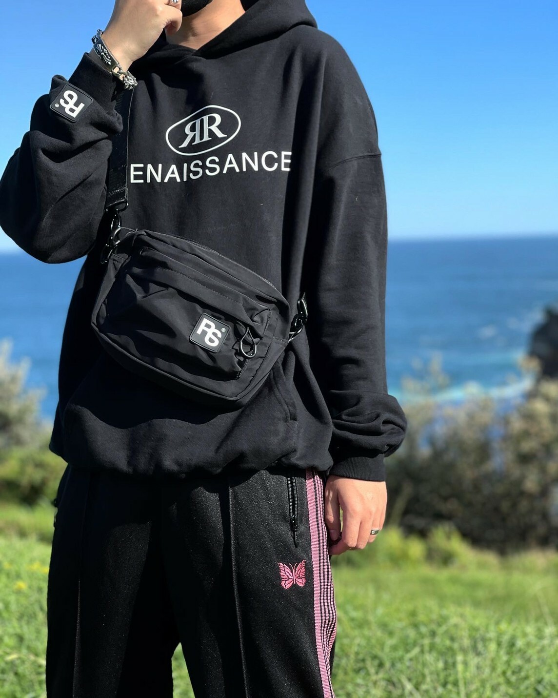 RENAISSANCE 限定單品RS 黑色尼龍機能小包“ RS Nylon Pouch Bag “