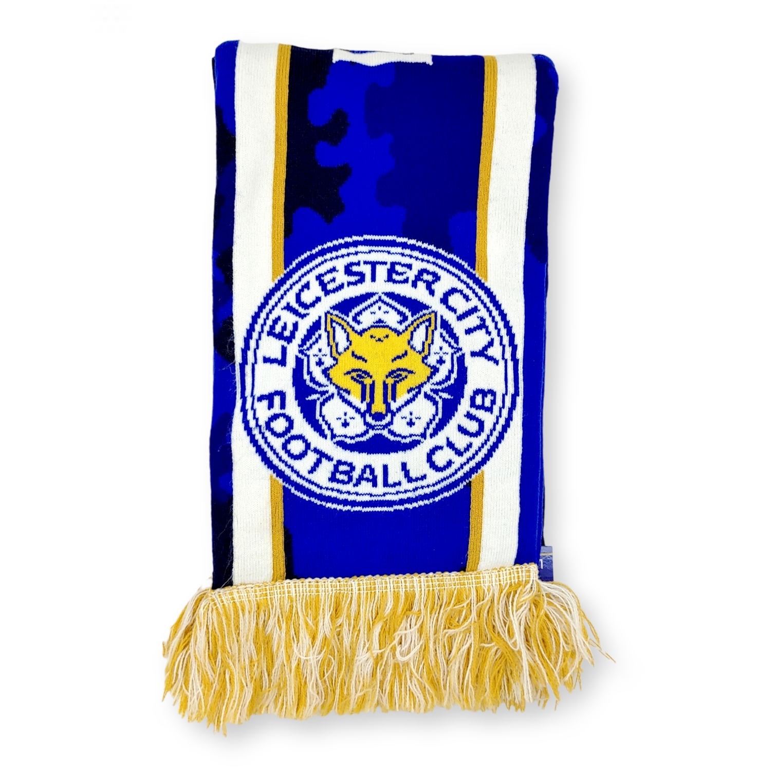 李斯特城藍色花紋頸巾