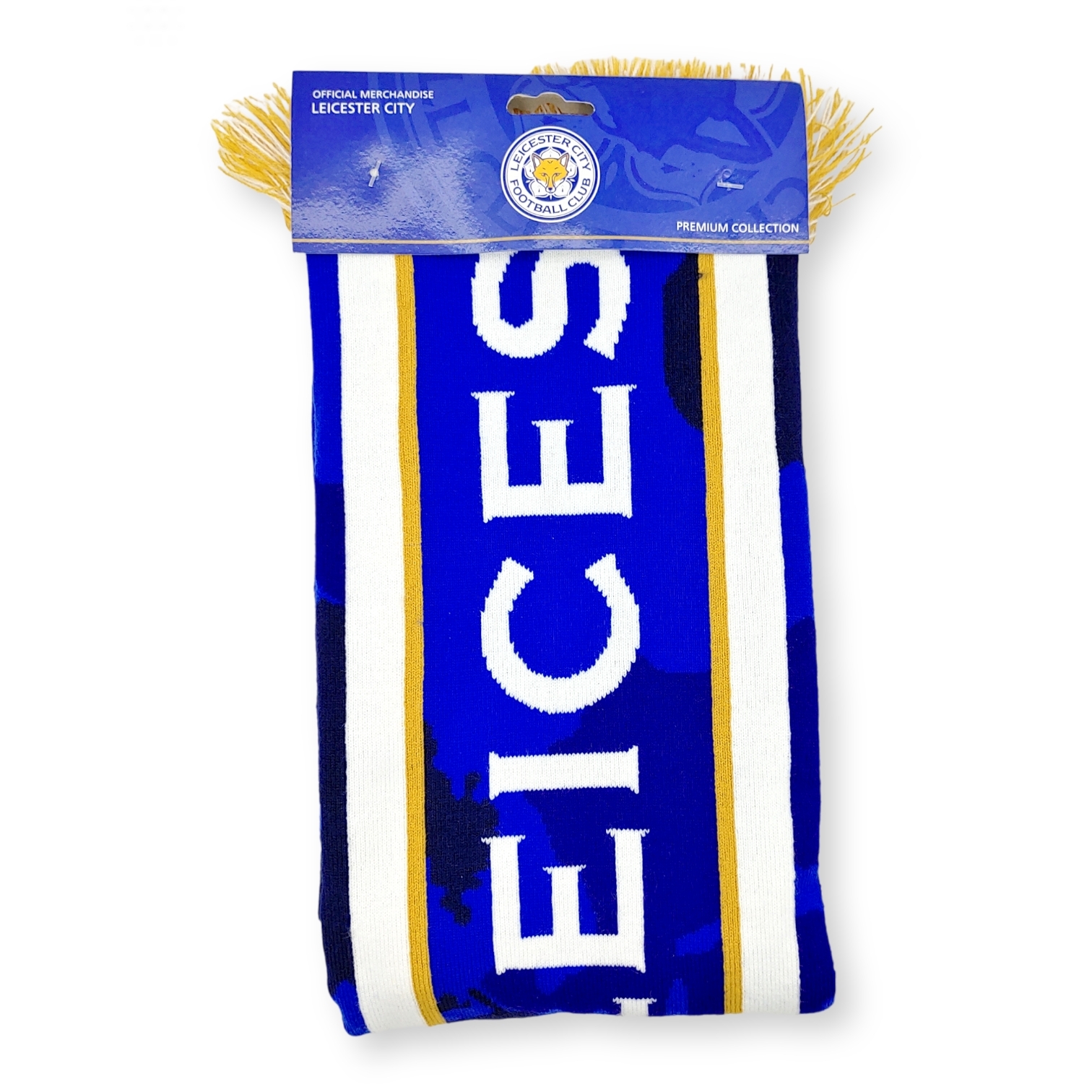 李斯特城藍色花紋頸巾