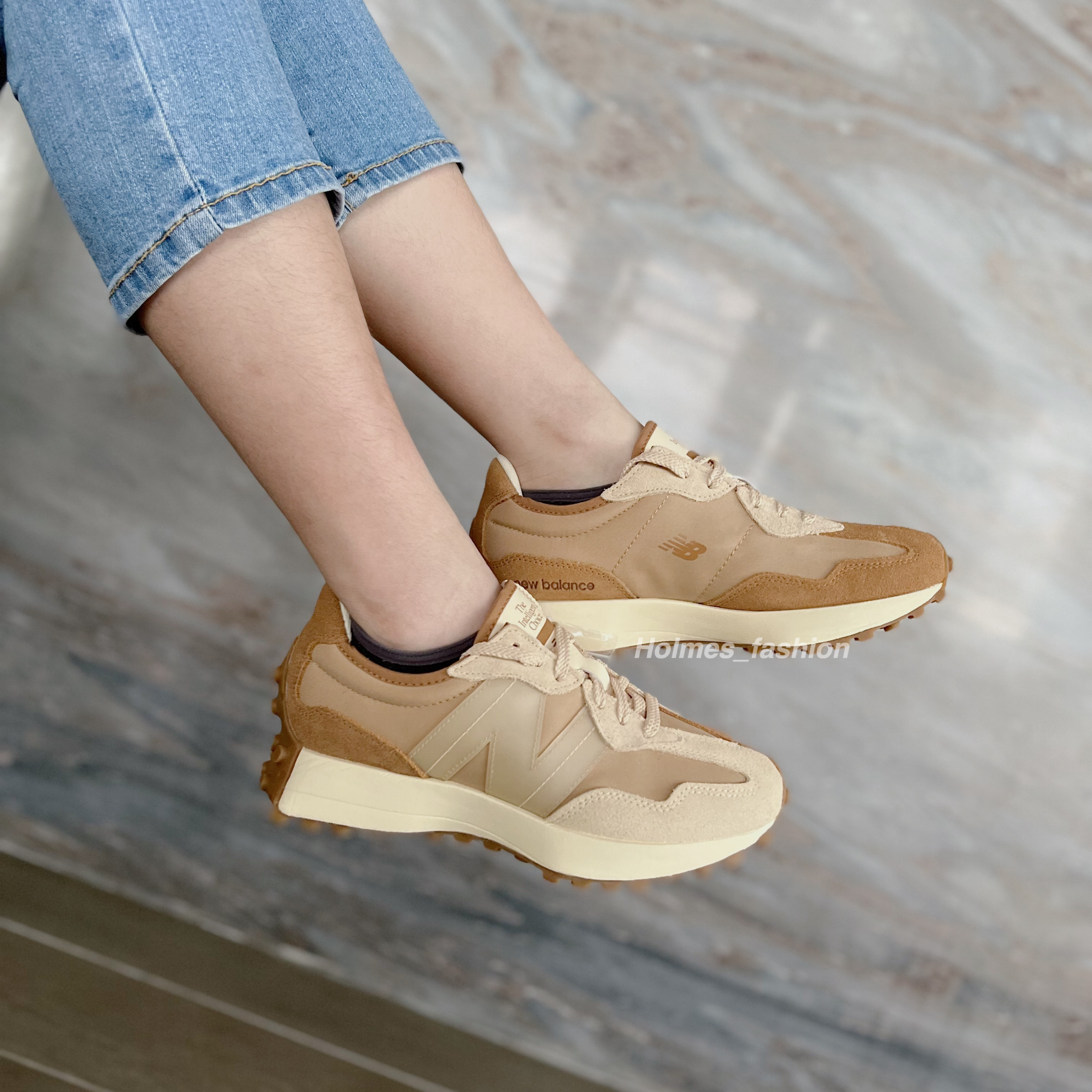 Holmes】ANB BRAND x NEW BALANCE 327 NB MS327AAN 聯名款卡其棕