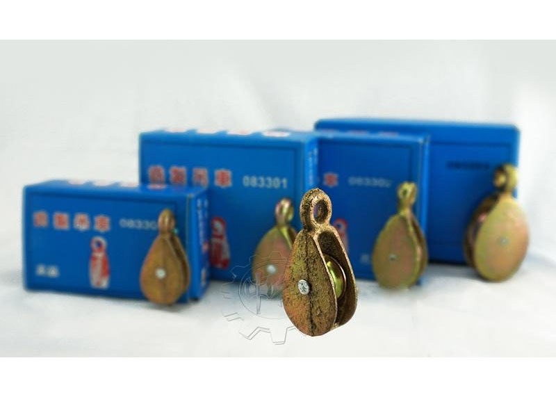 ＊中崙五金【附發票】台彎製 1" 銑製 鐵製 單輪豆滑車 吊車滑輪 吊車輪 滑車輪 全長5.5cm