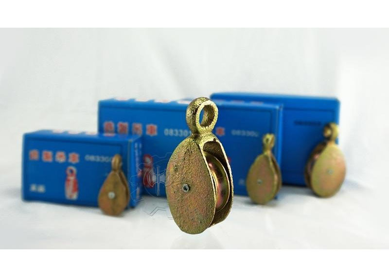 ＊中崙五金【附發票】台彎製 2" 銑製 鐵製 單輪豆滑車 吊車滑輪 吊車輪 滑車輪 全長8cm