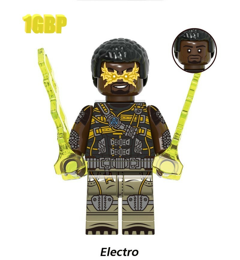 1GBP Special Offer: Electro Spiderman Custom Minifigs Fit Lego XH1834