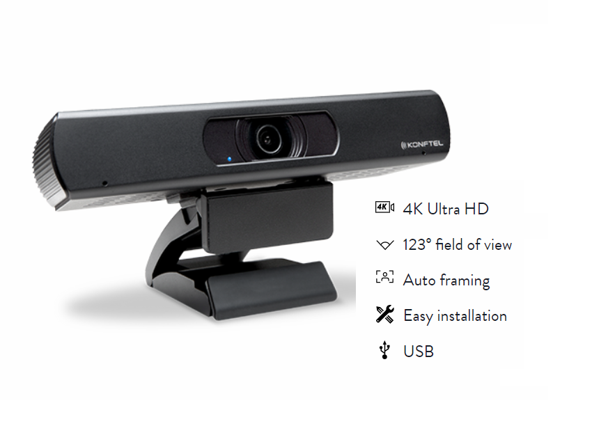 Konftel Cam20 4k HD Webcam for Huddle Rooms or Personal Computers
