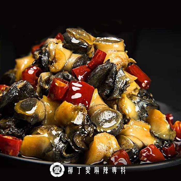柳丁愛麻辣滷味批發【M142】去殼麻辣鳳螺100克 海鮮 韓國零食 大陸零食 中國零食 麻辣滷味 辣椒 泡椒 大陸美食