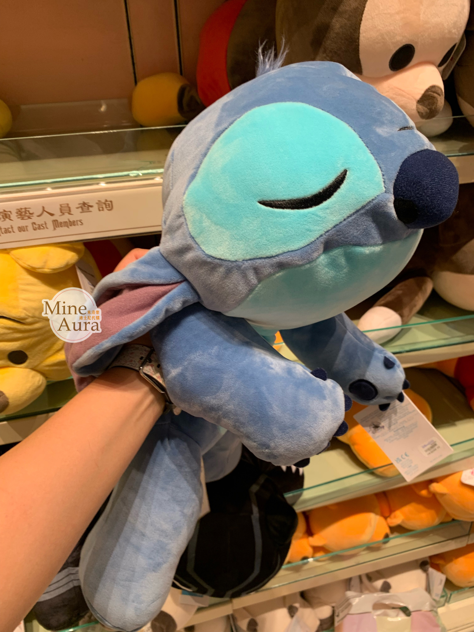 史迪奇 Stitch 趴趴睡顏 睡姿 趴姿 娃娃玩偶 星際寶貝 Lilo & Stitch -香港迪士尼樂園