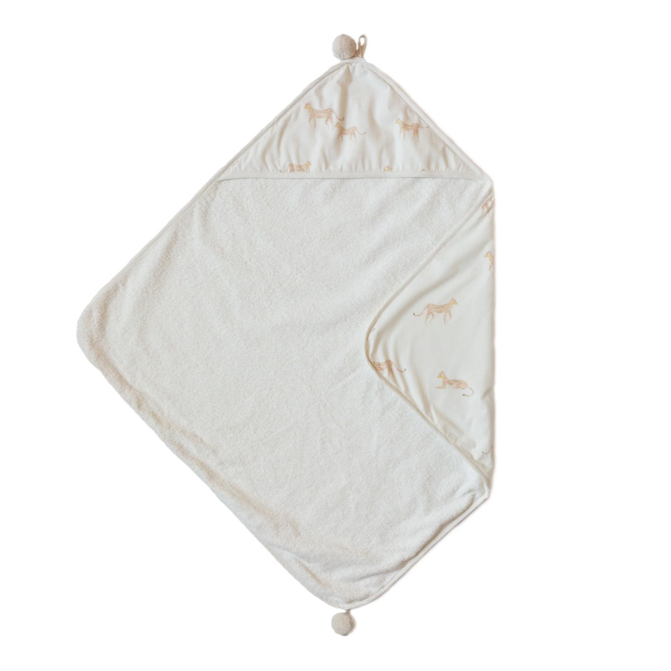 Pehr-Follow Me寶寶連帽浴巾(Cheetah)