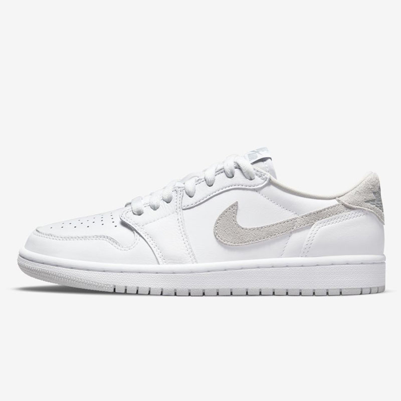 【中古美品US9 】AIR JORDAN 1 LOW OG Neutral Grey 白灰低筒