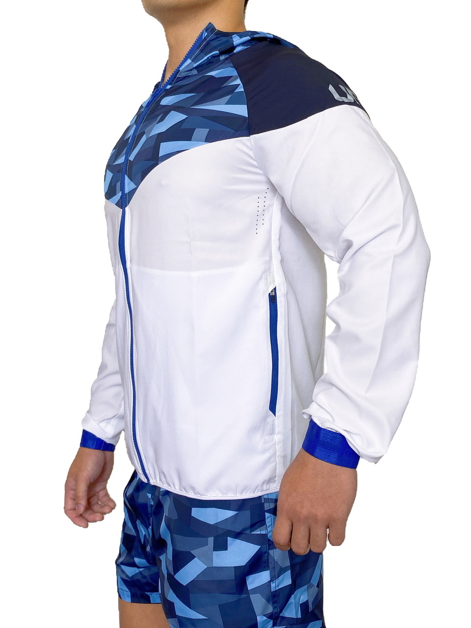 Sport Camo 防風外套 迷彩藍/白