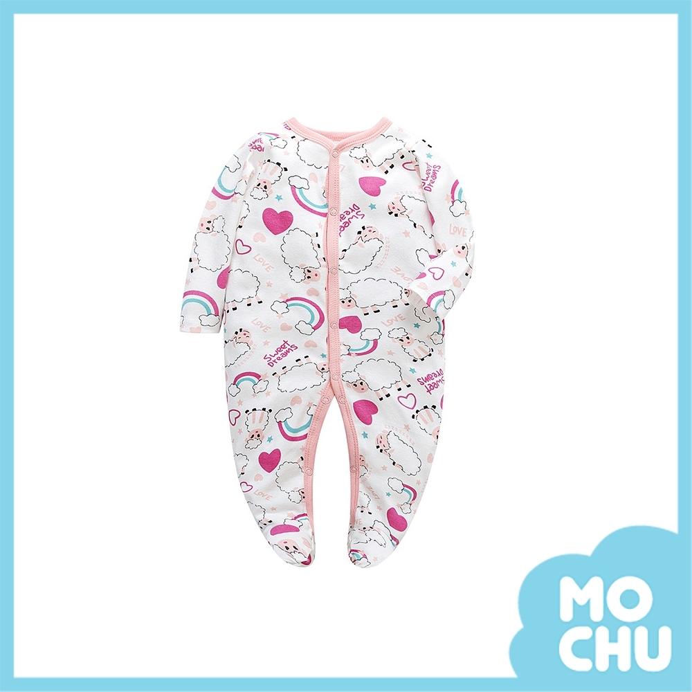 彩虹綿羊長袖連身衣(包腳款)