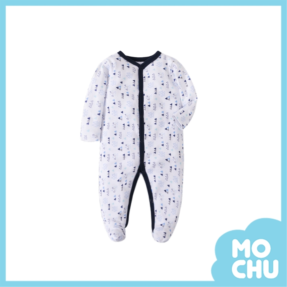 小小三角長袖連身衣(包腳款)