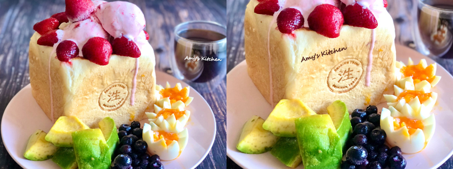 【水果蜜糖吐司/簡單糖心蛋】Fruit Honey Toast/Simple Candy Eggs