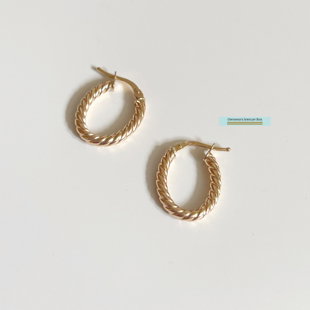 Lucky Rope－幸運繩橢圓耳環圈