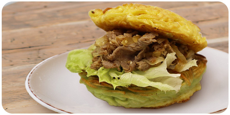 上智關廟麵 - 推薦食譜 - 薑汁燒肉關廟麵堡