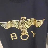 [S] BOYLONDON HERITAGE BOY T-SHIRT, BLACK/GOLD, B82TS1000U99 (SBB45)