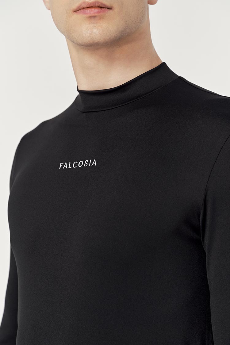 基本內搭男衫-黑