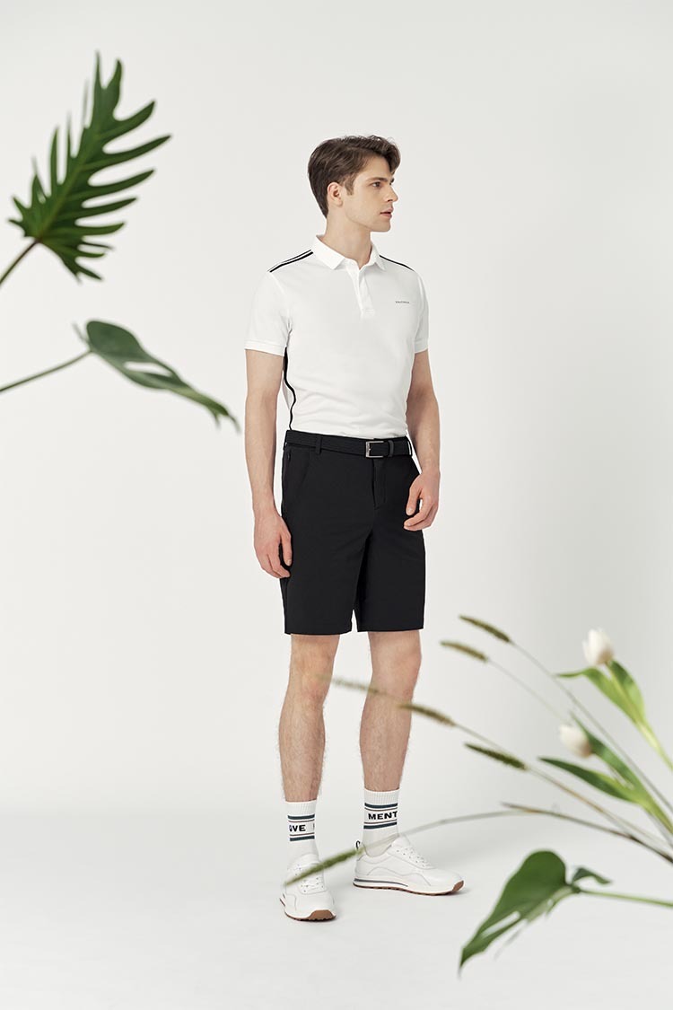 經典男短褲-黑