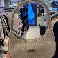 [S] NERDY DNA MONOGRAM 2WAY HOBOBAG,BEIGE, SN149 (SN149)