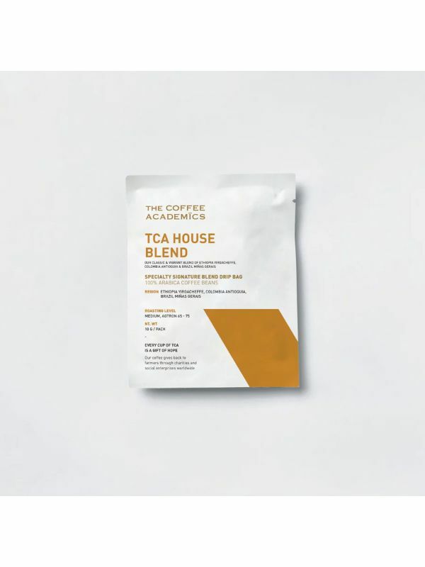 The Coffee Academics House Blend Specialty Coffee Drip Bags box of 5