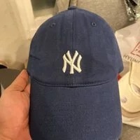 [S] MLB BASIC LOGO NEWYORK YANKEES BASEBALL CAP,NAVY, 3ACP7701NK0044-50NYS (SMLB158)