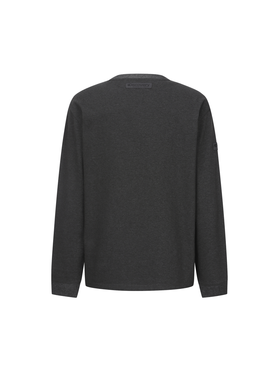 Discovery 口袋 長袖 棉質 墨綠色 男